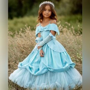 Joy Folie Princess costume dress, dusty blue